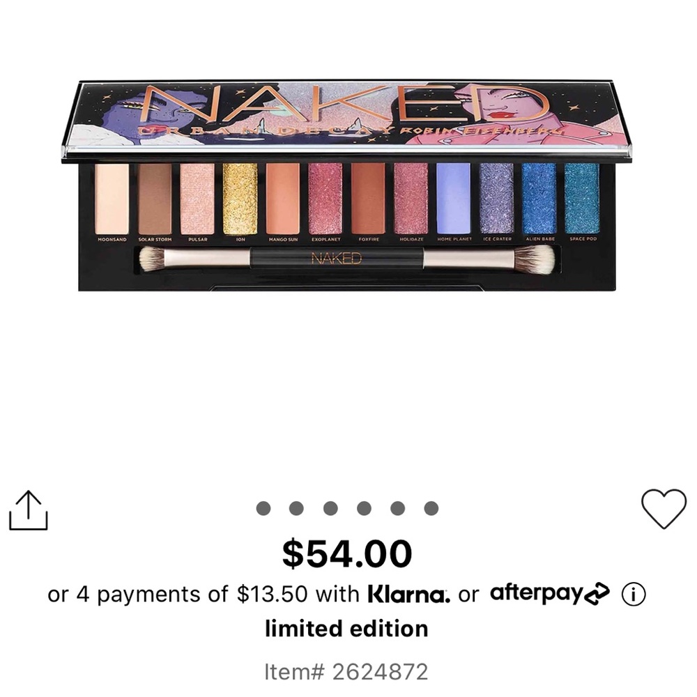 NWT Urban Decay Robin Eisenberg palette